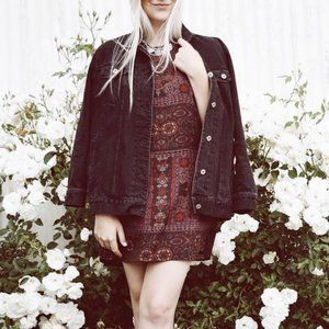 Boho Mini Tank Dress with Open Back